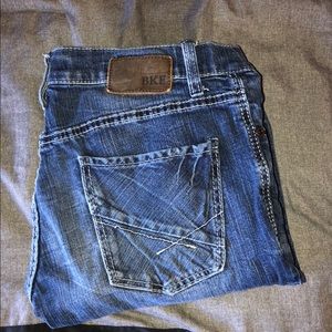 BKE “Jake” dark wash straight leg jeans